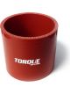 Torque Solution Straight Silicone Coupler: 3in Red Universal