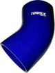 Torque Solution 45 Degree Silicone Elbow: 2.5 inch Blue Univer