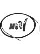 Aeroflow Parachute Release Cable Kit Black Handle & Accessories