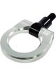Torque Solution Billet Tow Hook Tug Ring Silver