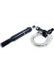 Torque Solution Billet Front Tow Hook W/ Go Pro Mount Silver…