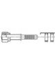 ATCO Straight #6 - #8 Step Up For Air O Crimp With Clamp