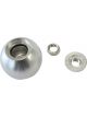 Aeroflow Bare Silver Shifter Gear Knob
