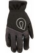 Alpha Gloves Scuff Elastic Closure Mesh Top Padded Palm Black Medium