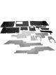 Design Engineering Heat Barrier Floor Tunnel Heat Shield For Polaris RZP XP