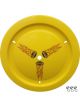 Dominator Racing Mud Cover Quick Turn Fasteners Yellow 15