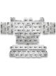 Flatline Full Silver / Black For High Tunnel GM Fullsize Truck 1981-87