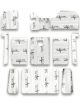 Flatline Floor Silver / Black For Chevy Truck 1937-46 Kit