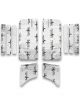 Flatline Doors / Quarter Panels Silver / Black For GM F-Body 1968-69
