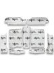 Flatline Roof Silver / Black For GM Fullsize Truck 1973-87 Kit