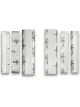 Flatline Doors Silver / Black For Chevy Truck 1937-46 Kit