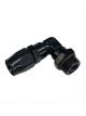 Fragola Adapter 90 12 AN Female Swivel to 12 AN Male O-Ring Black