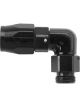Fragola -6AN x 90 Degree Hose End x 1/4 NPT Black