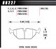 Hawk Blue 9012 Compound Rear For Various BMW Applications Set of 4