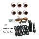 KC Hilites Cyclone V2 LED Rock Light 6-Light System Amber 5 Watts Flood Beam 