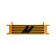 Mishimoto Universal -8AN 10 Row Oil Cooler Gold 