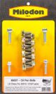 Milodon Oil Pan Bolt Kit Hex Head Chromoly Plated For GM LS-Series Kit 