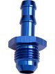 Aeroflow AN Flare to Barb Adapter -8AN to 1/2 Inch Blue