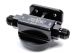 System One Billet Remote Filter Mount LH Port Entry Mount -12 Black