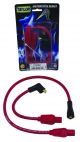 Taylor/Vertex Spark Plug Wire Set Spiral Core 8mm Red 180° Plug Boots 