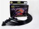 Taylor/Vertex Spark Plug Wire Set Spiral Core 8mm Black 90° Plug Boots 