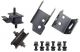 Trans-Dapt Performance Motor Mount Bolt-On Steel Black Powder For Mopar