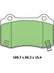 Protex 4WD Brake Disc Pad Set