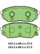 Protex Ultra Brake Disc Pad Set