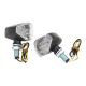 Attitude lnc Turn Signal Lights Clear Indicators LED Body Black For Harley Set