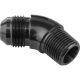 Proflow 45 Full Flow 1/8in. NPT To Male -04AN Flare to NPT Adaptor Black