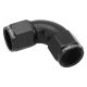 Proflow 90 Female Flare Union Full Flow Swivel Hose End -06AN Black