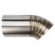 Proflow Pie Cut Welded 304 Steel Dump Pipe Tip 4.00'' 36 Angle 250mm Leg Length