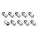 Street Pro Wheel Lug Nut Kit Chrome Acorn Bulge Length 1.42 7/16 inch Set of 10