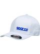 Sparco Flexfit White Cap Sz L XL