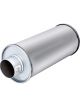 XForce 2.5 Inlet 5 Round Straight-Through Resonator Raw 409 SS