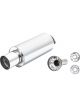 XForce 3 Inlet 4.5 Straight Cut Tip, 7 Cannon Muffler With Flange