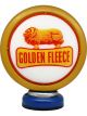 Boyle Handmade Metal Golden Fleece Petrol Bowser Sign Yellow 13x27x31.5cm