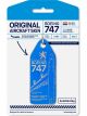 Boyle Limited Edition Aviation Tag Boeing B747 KLM Blue 14.5cm L x 4cm W