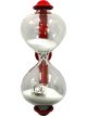 Dulton Elegant Magnetic Sandglass Kitchen Timer 3 x 7 x 8.5cm Red