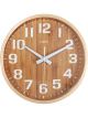 Leni Contemporary Style Wood Wall Clock 26cm Bamboo