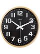 Leni Contemporary Style Wood Wall Clock 26cm Black