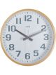 Leni Contemporary Style Wood Wall Clock 26cm White