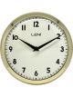 Leni Metal School Wall Clock Gold 23cm