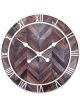 NeXtime Roman Vintage Wall Clock 58cm Dark Brown