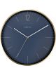 NeXtime Essential Gold Wall Clock 34cm Vintage Blue