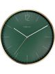 NeXtime Essential Gold Wall Clock 34cm Green