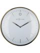 NeXtime Glamour Wall Clock Gold and White 30cm
