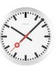 NeXtime Station Stripe Clock 19cm White