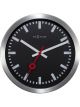 NeXtime Station Stripe Clock 19cm Black