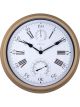 NeXtime Hyacinth Outdoor Wall Clock 40.5cm Brown